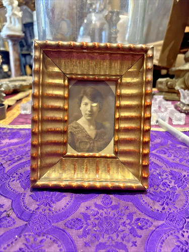 Ancien cadre porte photo bois - photo,