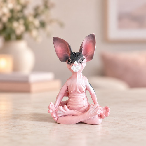 Handmade sphynx cat figurine - handmade,