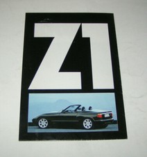 Prospectus / Brochure BMW Z1 Roadster - Édition 1989