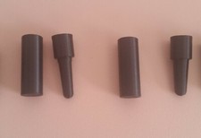 2 Mandrins Gabarit Cal.44 balle ronde/ogivale pour cartouche papier poudre noire