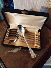 6 Petites Cuillères Alfénide Christofle ART DECO en Métal Argenté