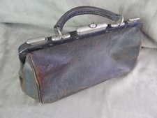 DOCTOR'S BAG, antique, leather. 2.