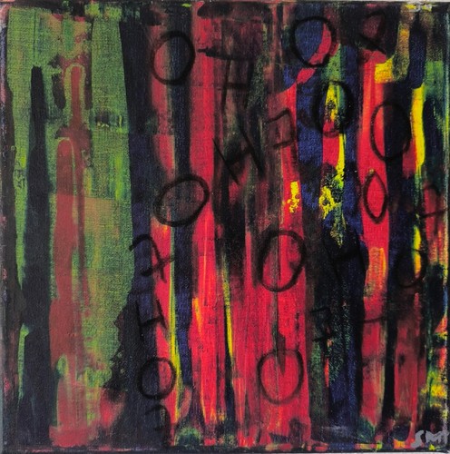 Peinture acrylique abstraite