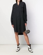 Robe Midi Courte Unie Noire