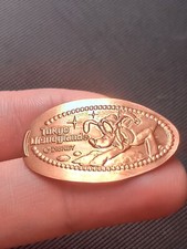 COIN PRESSED PIECE PENNY DISNEY PLUTO MICKEY DISNEYLAND RARE ANCIEN COLLECTION