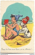 Carte  Postale      Germaine BOURET    Dim  9  X  14 Cm