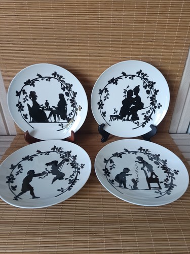 Lot 4 assiettes - 🖤,