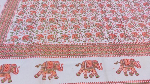 Couvre lit indien éléphant - indien,