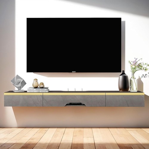Meuble mural bois avec - tv, en