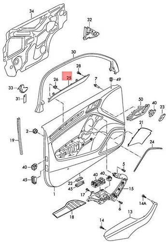 Audi cabriolet trim insert - trim,