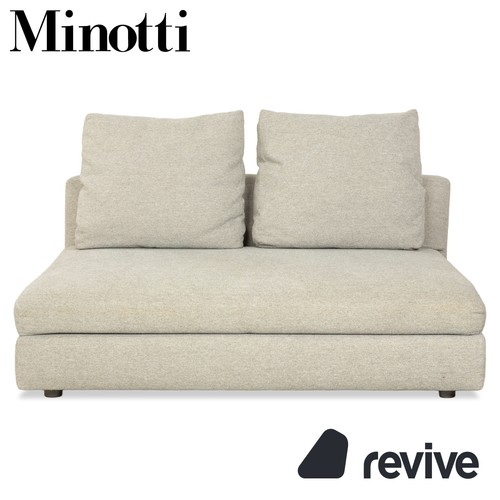 Minotti fabric two seater gray - minotti,