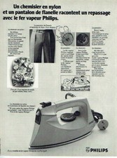 Advertising 1020 1972 Philips Steam Iron Flannel Nyl