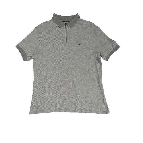 Polo barbour coton gris - en,