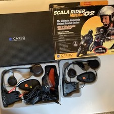 Cardo Scala Rider Q2 Multiset Comm System Motorcycle Bluetooth ~ Very Nice