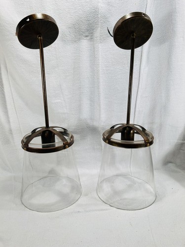 Paire plafonniers lustre - de,