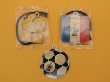 Lot 3 pendentifs - Equipe de France Football FFF - 1998 -NUTELLA - Ferrero