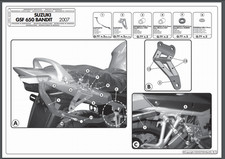 SUPPORT DE TOP CASE SUZUKI GSX