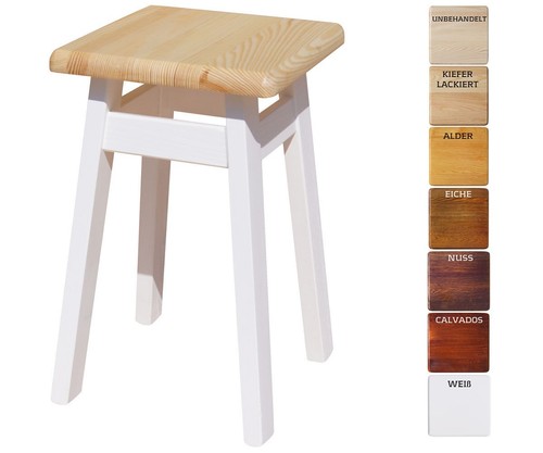Tabouret pin bois - tabouret,