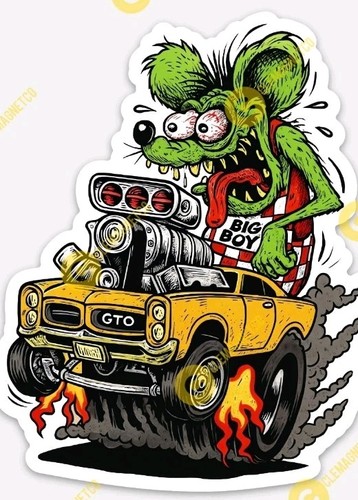 Pontiac gto magnet rat fink - pontiac,