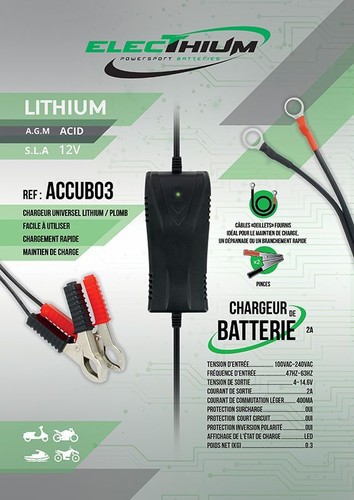 Chargeur batterie au - batterie,