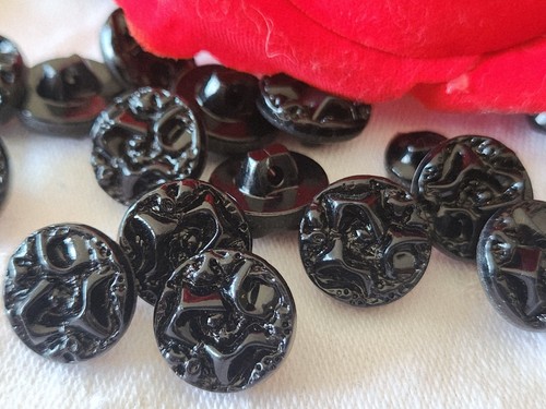Lot boutons anciens verre - anciens, en