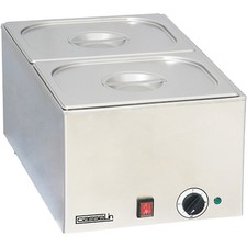 casselin bain-marie inox avec 2 bacs gn 1/2 cbm2 