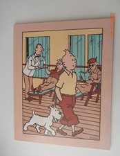 plv TINTIN années 90 triptique 46 x 38 neuve