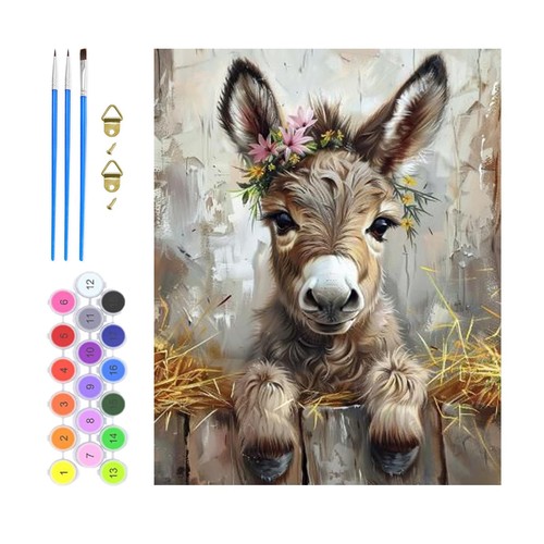 Peinture numero âne - peinture,