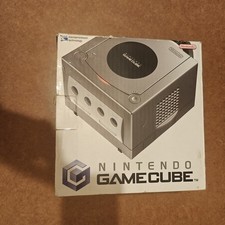 Console nintendo gamecube grise argent silver en boite avec notice