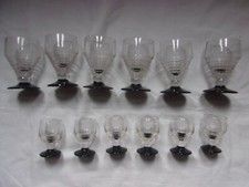 lot de 12 verre ancien, verre