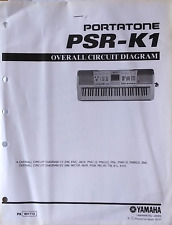 Yamaha PSR-K1 Electronic Keyboard Original Overall Circuit Diagram / Schematics.
