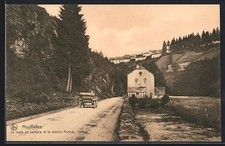 CPA Houffalize, La route de Laroche et le moulin Poncin 