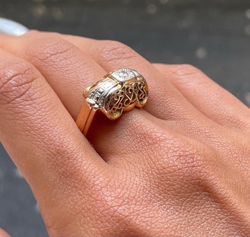 Bague jarretière jaune - jarretière,