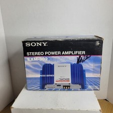 Sony EXM 302 Stereo Power Amplifier 2 Channel With Original Box 