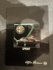 Brochure  Alfa Roméo Sprint