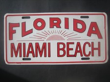 Plaque immatriculation métal