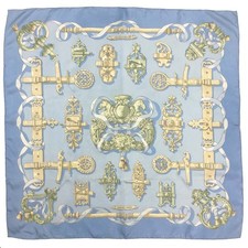 HERMES FERRONNERIE Carre 90 Silk 100% Scarf Multicolor/HE6692
