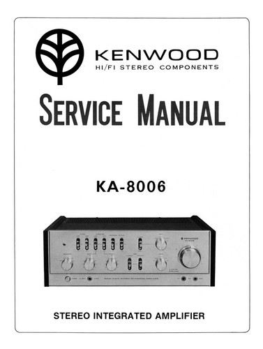 Manuel service pour kenwood - service,