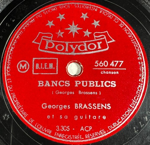 Georges brassens bancs - georges,