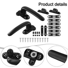 Portes extérieures usage domestique usage bureau poignées de fenêtre aluminiu