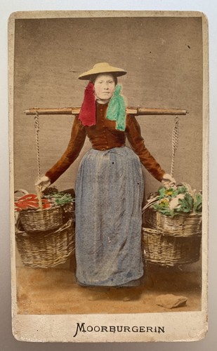 Cdv colorisée marchande de - colorisée,,