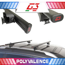 Acier Noir Barres de toit pour PEUGEOT Partner 2 II Tepee ab 15 RA