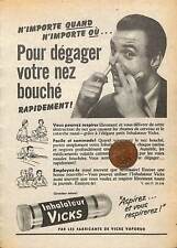 VICKS VAPORUB INHALER / ADVERTISING 1955