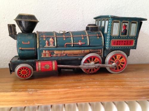 Jouet tole ancien train - en,