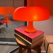 ✅Mushroom lamp vintage style modern Italian design year 60 70 bedside old
