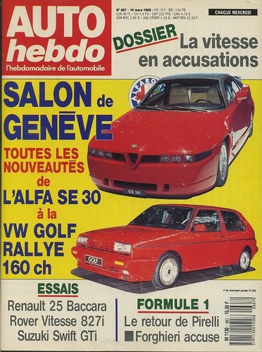 Auto hebdo 667 09 1989 - auto,