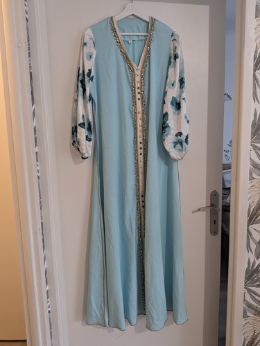 Robe cérémonie vert eau - robe, d'eau