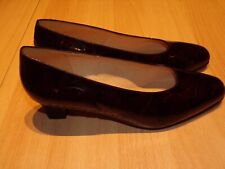 chaussure escarpin femme 42 talon bordeaux bois 4 cm doublée cuir Pindière