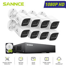 SANNCE 1080P Système de surveillance analogique pour personnes et véhicules DVR