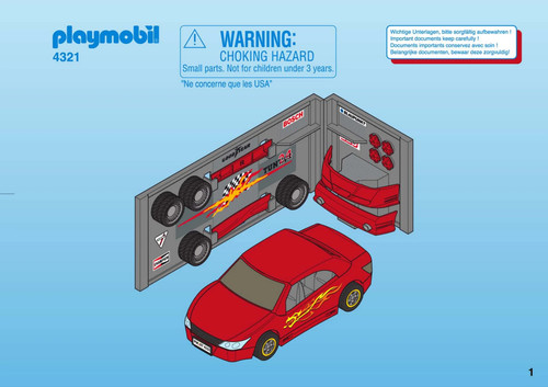 Playmobil voiture atelier - voiture,